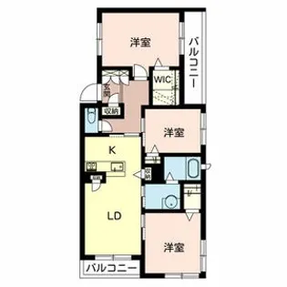 カーサグラス A棟【2階】の間取り