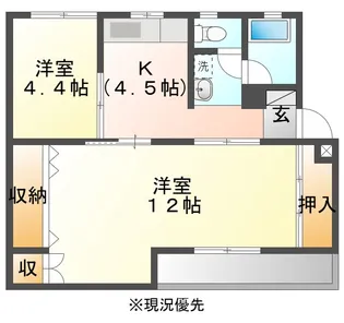 HKヴァンベール【1階】の間取り