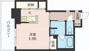 サンミラージュ深川【12階】の間取り