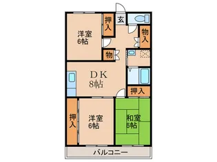 ペルレシャトウ【1階】の間取り