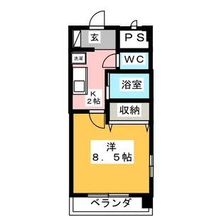サンプラスIII【3階】の間取り