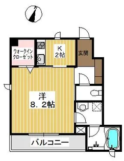 ハイツ ドリーミオ【1階】の間取り