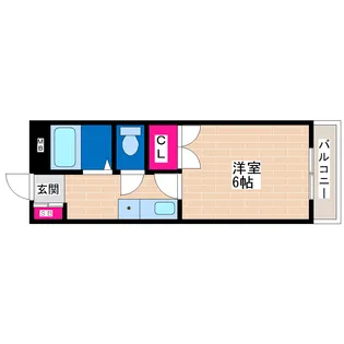 グランドール喜連【2階】の間取り