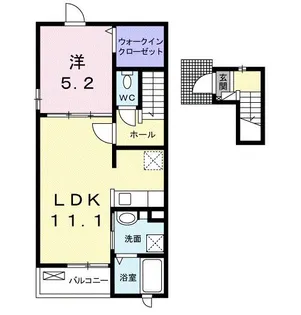 ジュネスTAKATA・I【2階】の間取り
