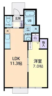 Arcobaleno(アルコバレーノ)【1階】の間取り