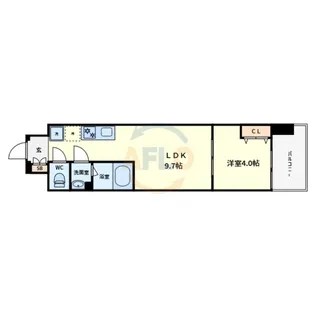 AND TERRACE文の里【6階】の間取り