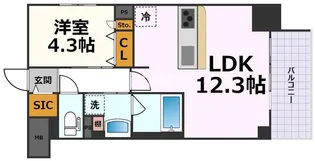 L&Cレジデンス鶴舞公園【11階】の間取り