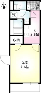ミモザパレス平井【2階】の間取り