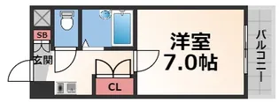 リップル布施イースト【1階】の間取り