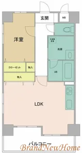 アバンドール三国ヶ丘【8階】の間取り