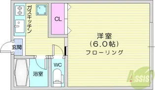 コーポくら家【2階】の間取り