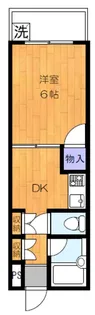 スカイマンション大山【1階】の間取り