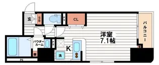 CITY SPIRE堺筋本町【6階】の間取り
