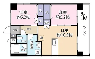 メゾンてだこ【3階】の間取り