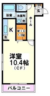 ヴルームヴェール【1階】の間取り