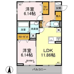 シャンデプレ【3階】の間取り