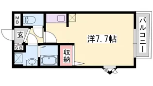 アトランティックコート弐番館【2階】の間取り