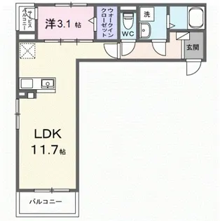 メゾン リッシュ【1階】の間取り