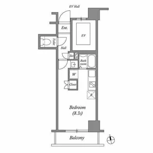 インプルーブ白金【4階】の間取り