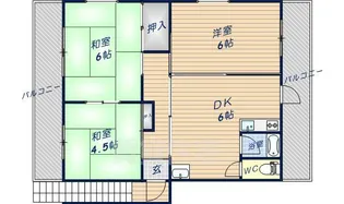 永慶寺マンション【1階】の間取り