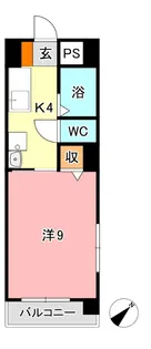 アークハイツ内山下【3階】の間取り