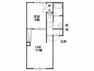 ハイセレールドリーム【1階】の間取り