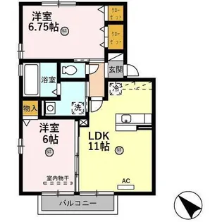 セカンド・アメニティ A棟【2階】の間取り