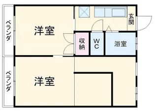 コスモスハイツ【2階】の間取り