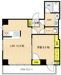 アルカディア津多屋【4階】の間取り
