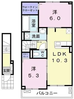 パイン スマイル【2階】の間取り