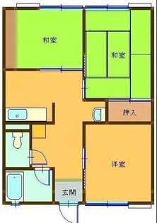 スカイハイツ【1階】の間取り
