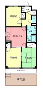 ファインファースト久地【1階】の間取り