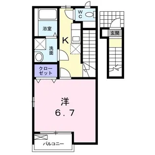 メゾン・エスティ【2階】の間取り