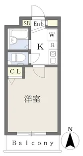 アイビーコート天美【2階】の間取り