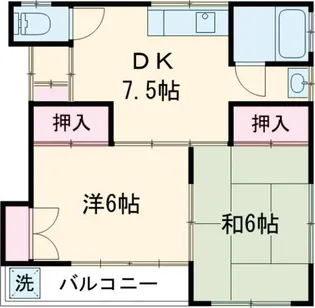 ゴールデンハイツA【2階】の間取り