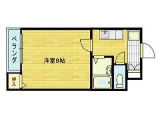 コーポ砺波2号館【1階】の間取り
