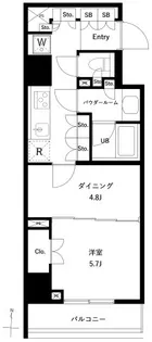 GENOVIA両国VI green veil【2階】の間取り