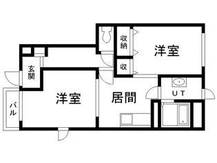 BETTER 浜田B【1階】の間取り