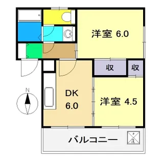 コーポラス豊田【3階】の間取り