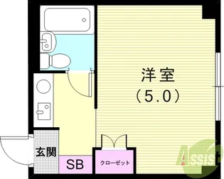 あすかハイツ【3階】の間取り