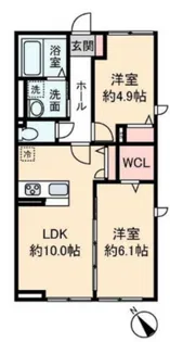 ハイムメゾン新狭山B【2階】の間取り