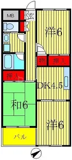 ロイヤルハイツ大野【1階】の間取り