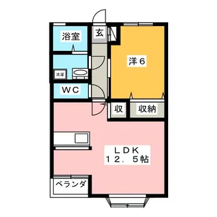 グリーンライフA【1階】の間取り