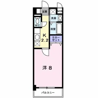 タウニ-ヒルズII【4階】の間取り