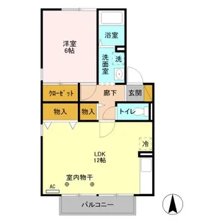ヴィラ グランデA・B・C【2階】の間取り