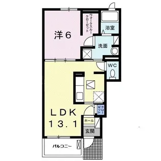 ル・プランドール【1階】の間取り