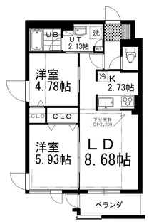 SHALOM(シャローム)【1階】の間取り
