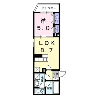 CREVANCE東日暮里【2階】の間取り