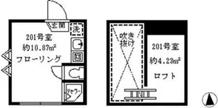ソフィアフラット【2階】の間取り