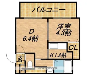 ノースポインツ北円山【2階】の間取り